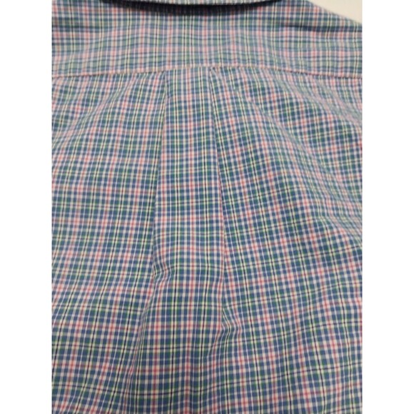 Ralph Lauren Button Down LS Shirt Mens Size XXL Pink Blue Plaid Classic Fit - Picture 15 of 16